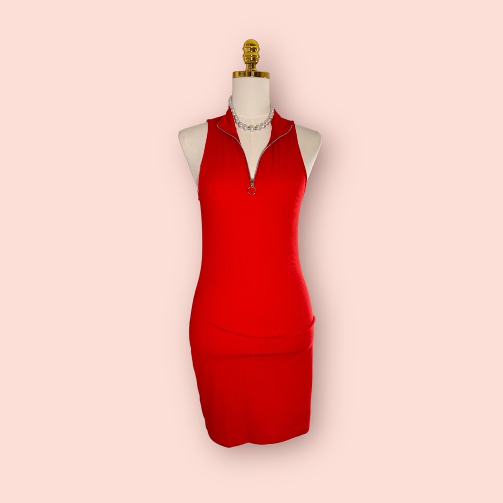 Red Sheath Cocktail Dress